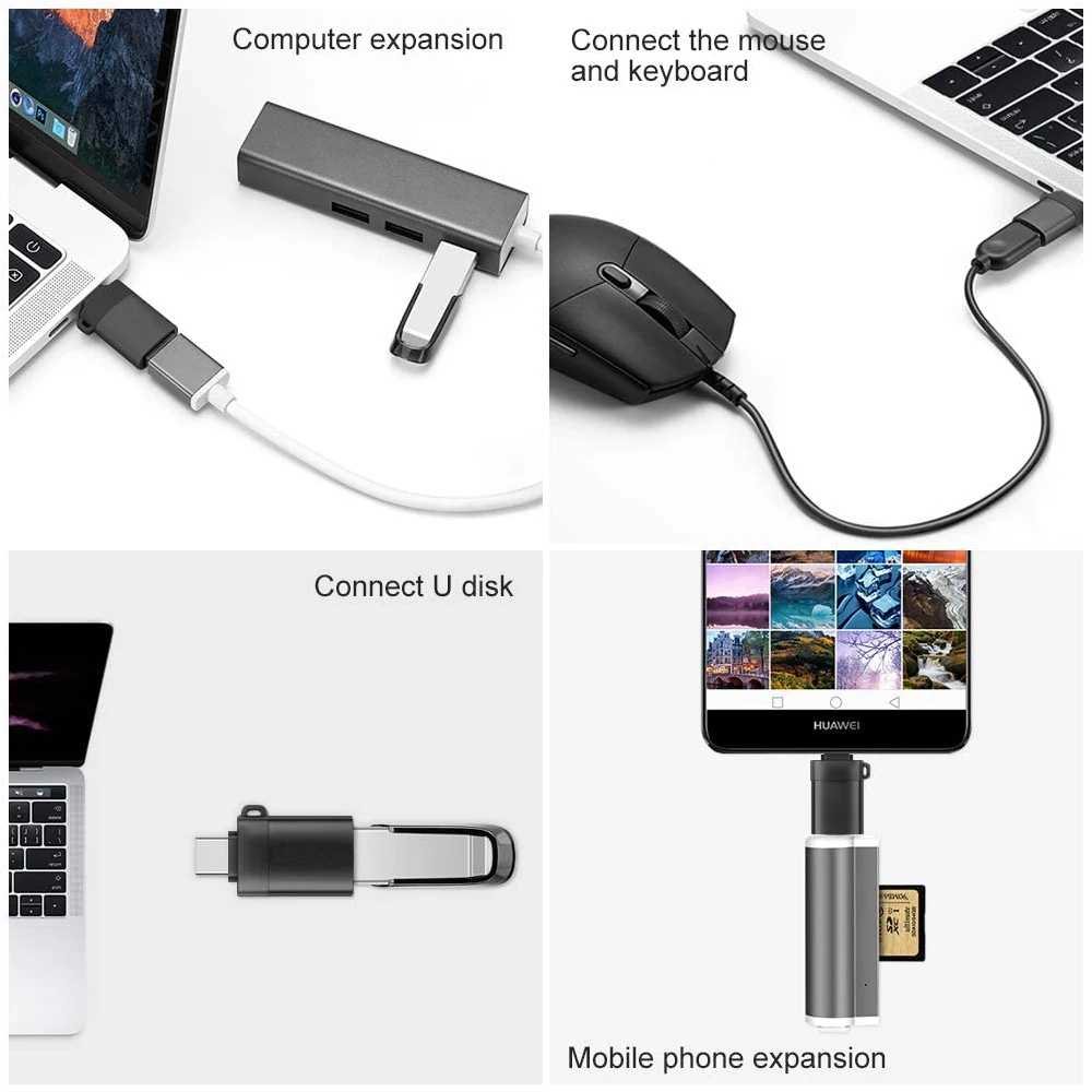 Переходник Type C на USB 3 0 OTG-кабель для MacBook Pro Samsung Oneplus Xiaomi Huawei мобильный телефон |