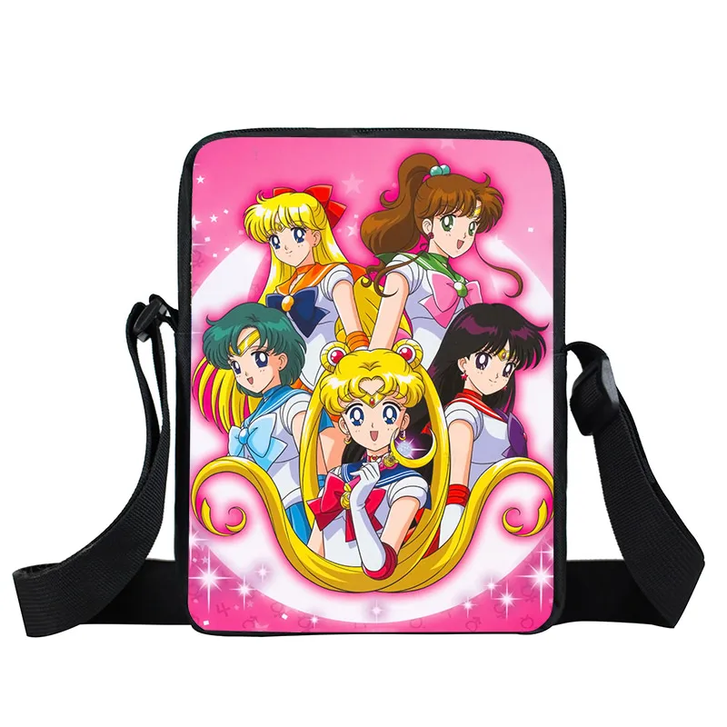 xkbmsn103 Аниме Сейлор Мун сумка-мессенджер SailorMoon Кристалл девушки мини-сумка на плечо женские сумки на каждый день Детские Школьные сумки Дети крест книжная сумка - Цвет: xkbmsn103