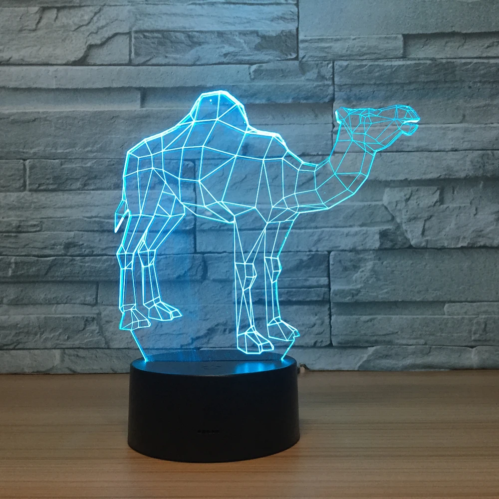 Новинка 2018 ночсветильник camel 3D лампа для умного дома Энергосберегающая