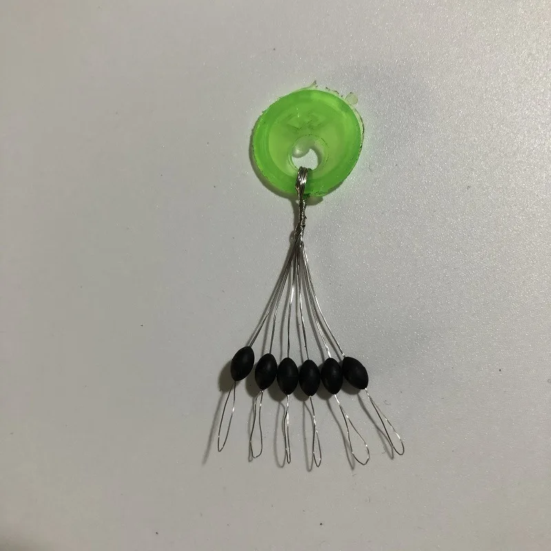 

600pcs 100 Set Space Bean Rubber Oval Stopper Fishing Bobber for Fly Fishing Accessories Spinner Bait Fish Sport Tool