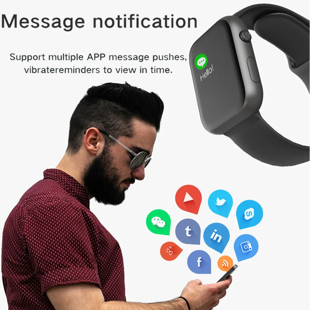 Хит продаж 2019 умные часы с монитором сердечного ритма и артериального давления