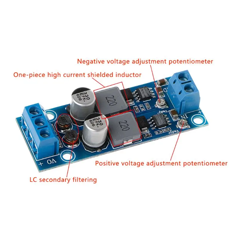 

30W DC-DC Step Down Dual Power Supply Module Adjustable Voltage Conversion Board W3JB