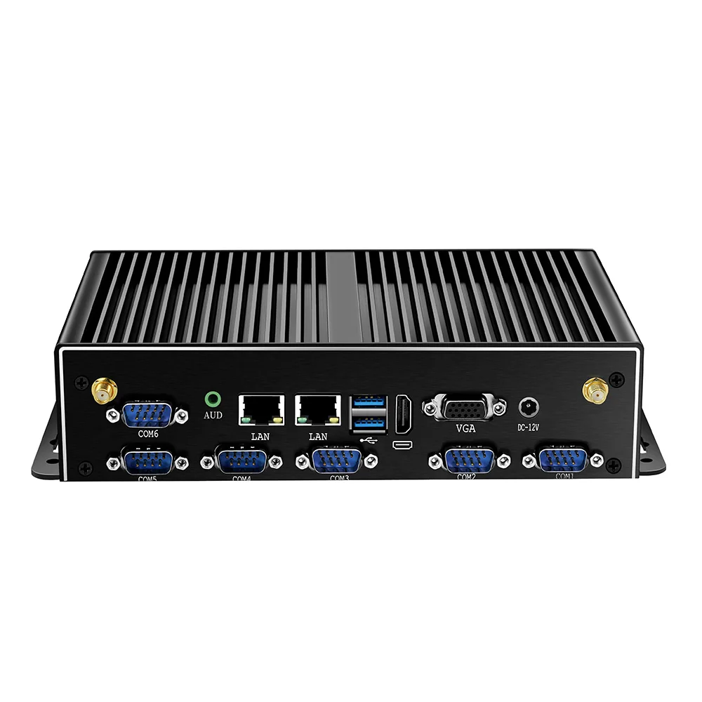 Безвентиляторный промышленный Мини ПК Intel Core i7 4500U i5 4200U i3 4005U Windows 10 2 * DDR3L LAN WiFi 4G LTE 6