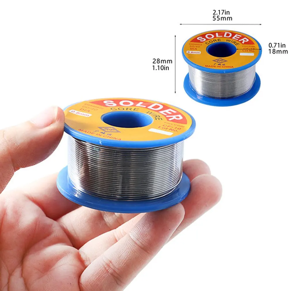

0.8/1.0/1.2MM Environmental Disposable Solder Wire Tin Lead Melt Rosin Core Soldering Wire Roll for Electrical Solder