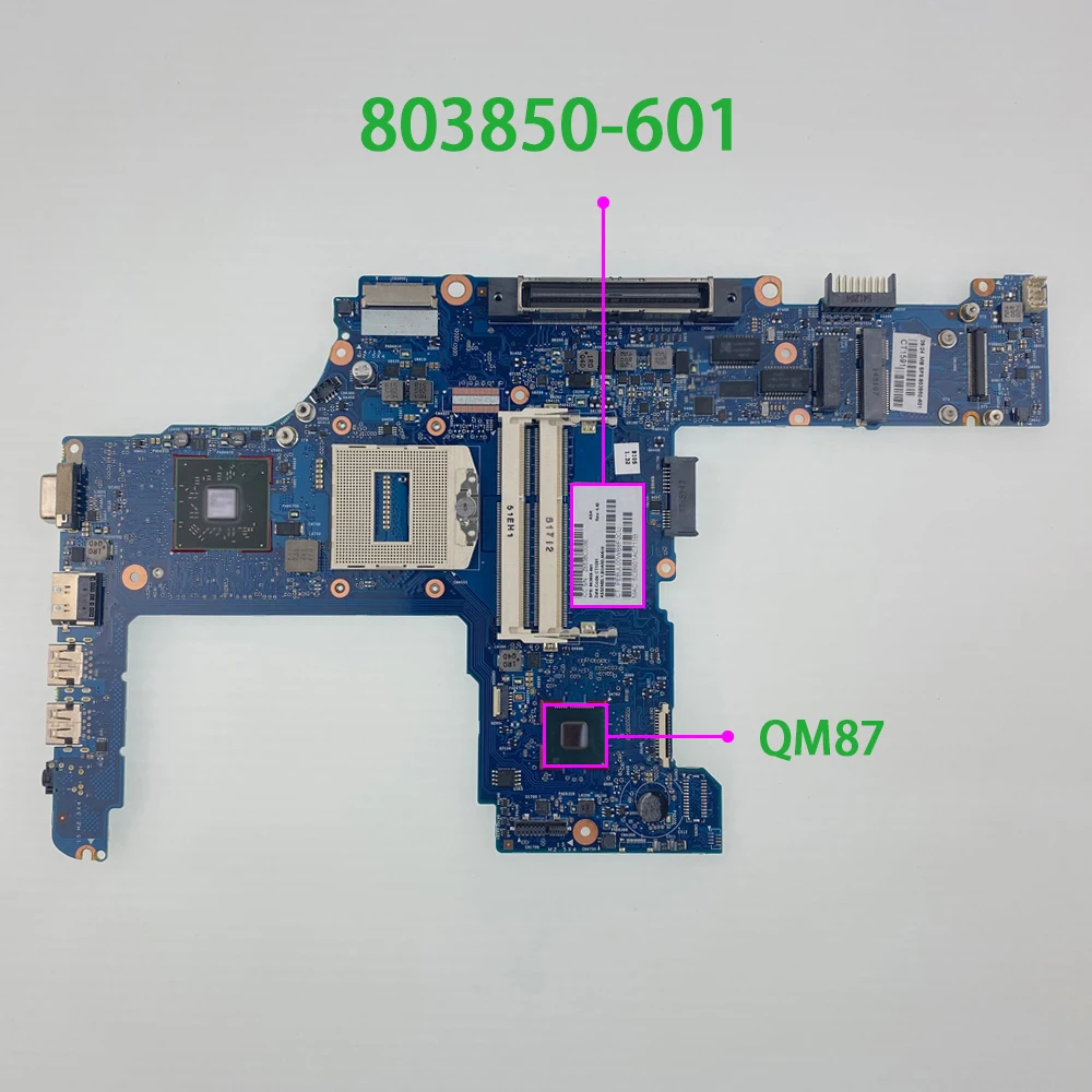 Genuine 803850-601 803850-001 803850-501 QM87 Laptop Motherboard Mainboard for HP ProBook 640 G1 NoteBook PC