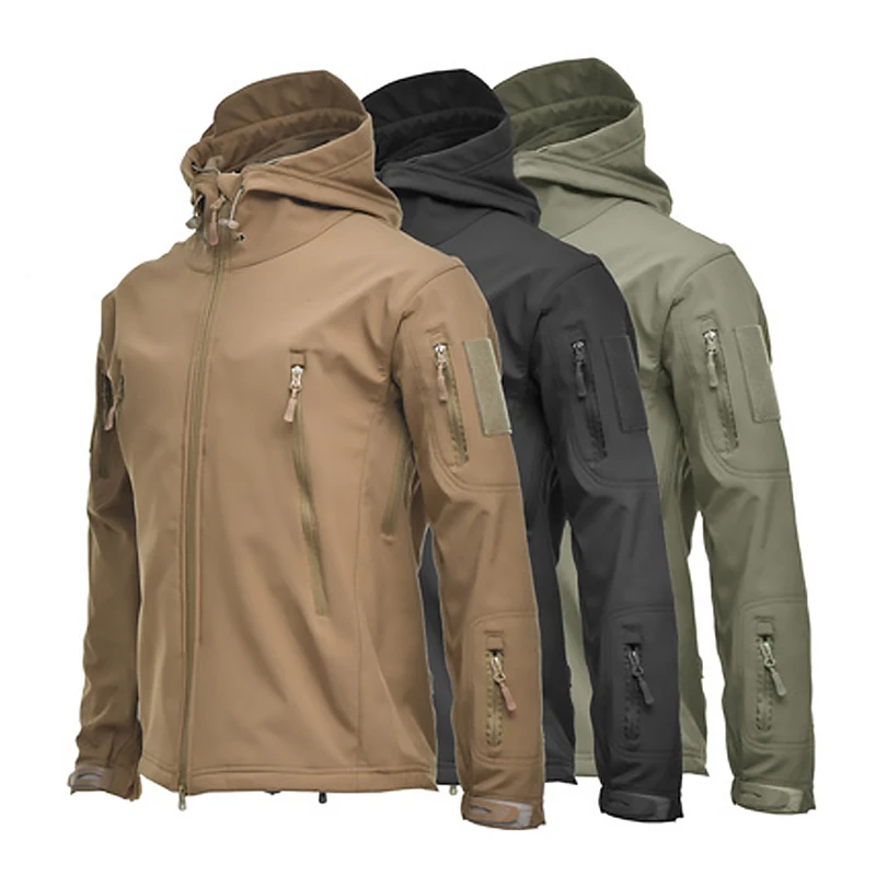 

Men's jacket Outdoor Soft Shell Fleece Men's And Women's Windproof Waterproof Breathable And Thermal Three In One Youth Hooded