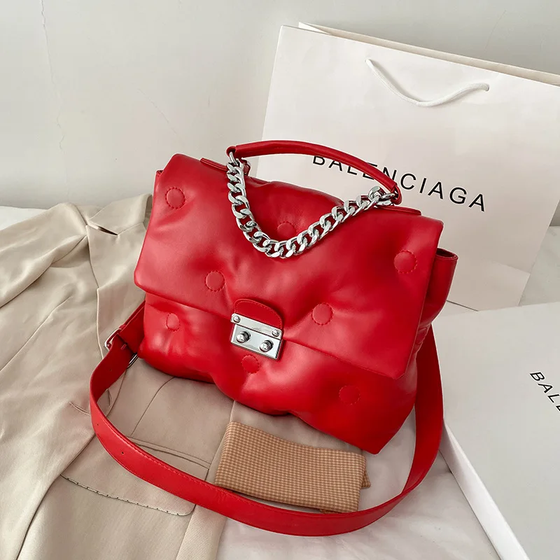 

Elegant Female Square Tote bag 2021 Fashion New Quality PU Leather Women's Designer Handbag High capacity Shoulder Messenger Bag