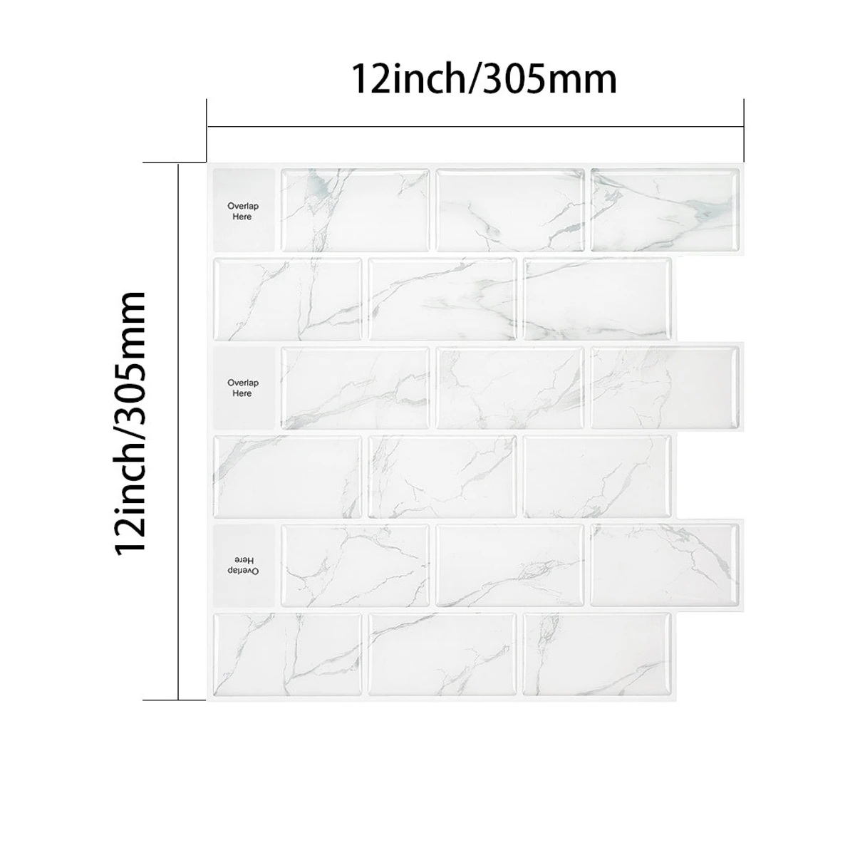 

10pcs 3D Wall Sticker Imitation Brick Bedroom Decor Waterproof Self-adhesive Wallpaper For Living Room Kitchen TV Backdrop Decor