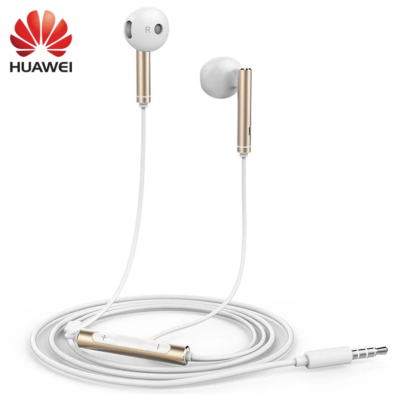 Оригинальные металлические наушники Huawei AM116 с микрофоном и регулировкой