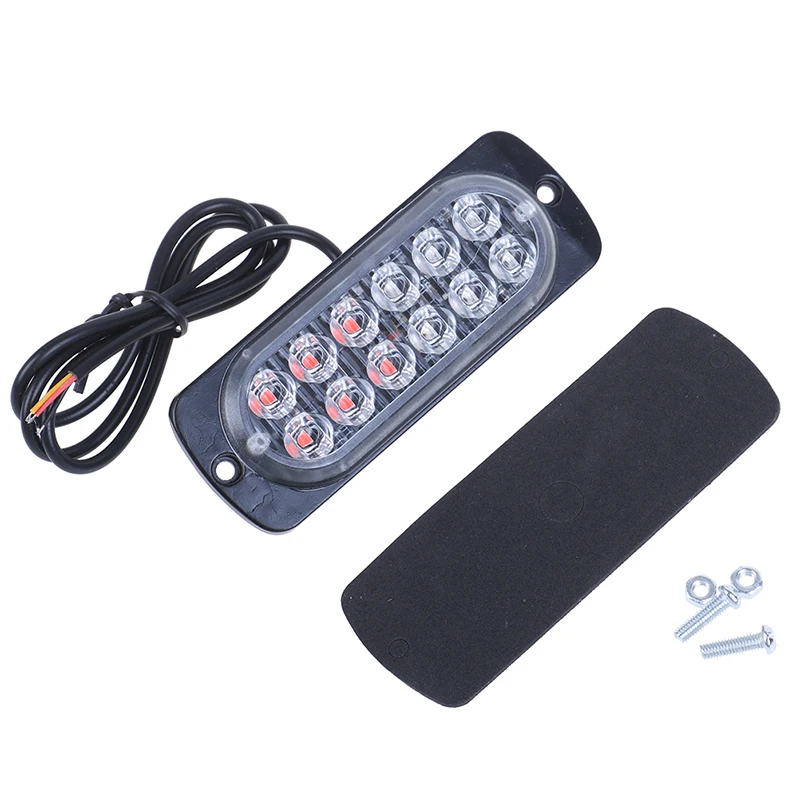 

6pcs New 12 LED Car Strobe Light Emergency Police Warning Lamp 18-flash Model Car Light Goods Red/Blue High Quality