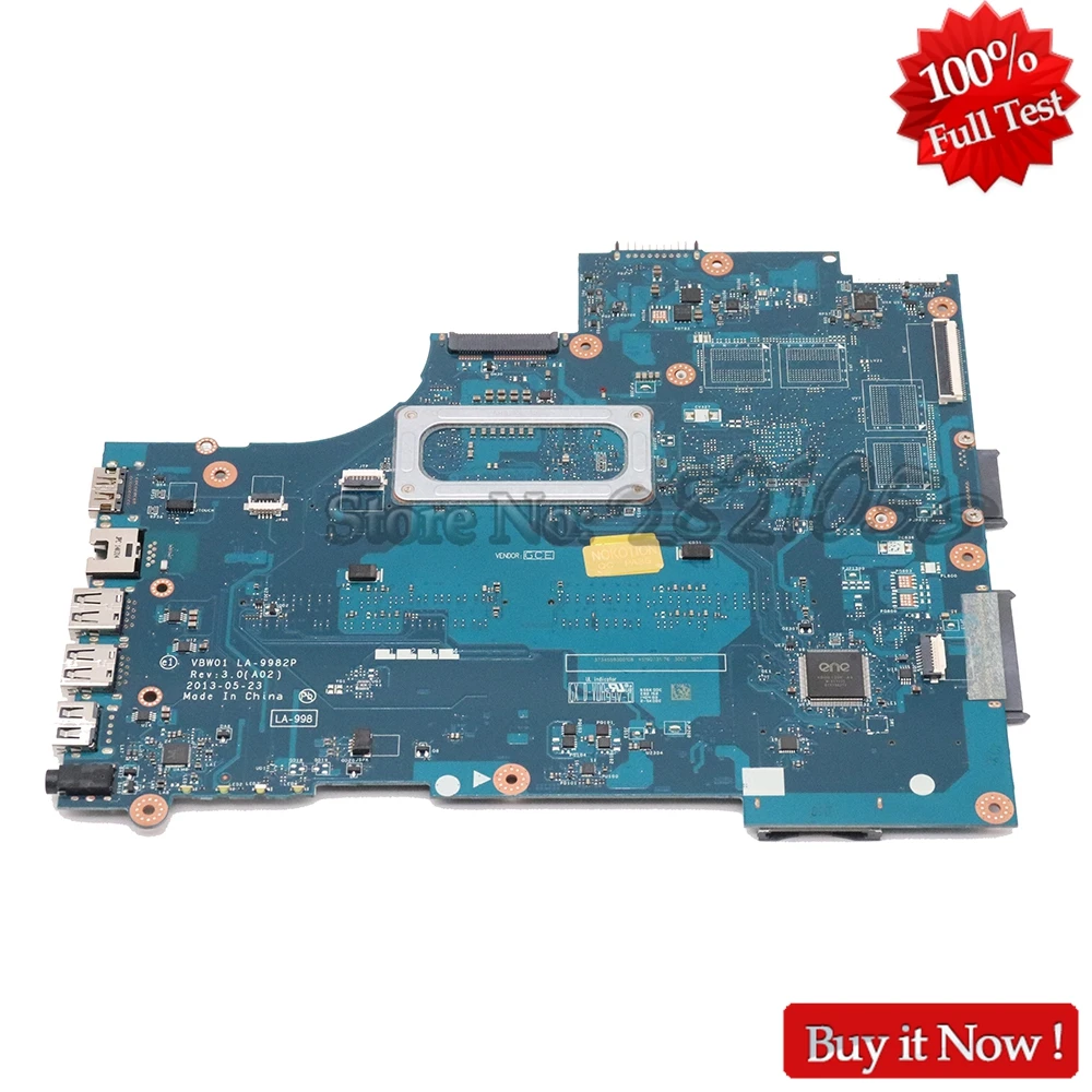 NOKOTION CN 0D28MX VBW01 LA 9982P для Dell Inspiron 15R 5537 3537 материнская плата ноутбука 2955U цп DDR3 полный