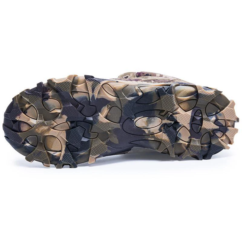 Мужские Зимние ботильоны из шерсти водонепроницаемые Нескользящие камуфляжные