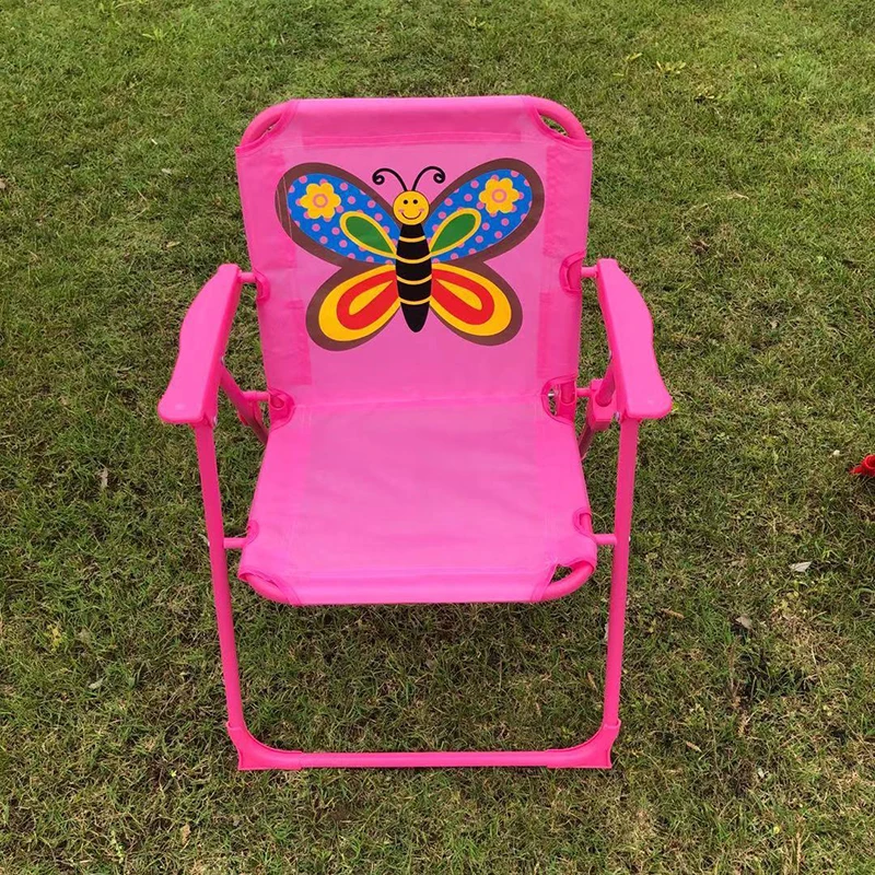 

Cute Cartoon Printed Foldable Chair Outdoor Portable Lightweight Children Chair For Camping Picnic Hiking Sillas De Playa
