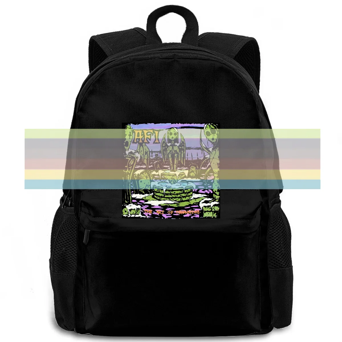 

AFI The Art of Drowning 2000 Album Print Hip-e s Western Style women men backpack laptop travel school adult student