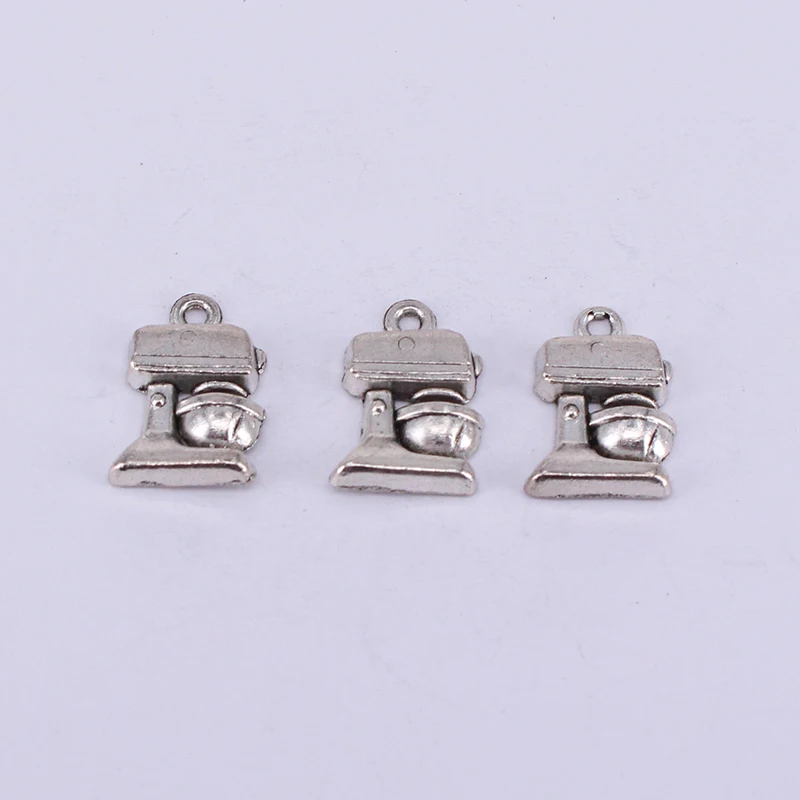 11pcs Coffee Machine Charms 17x11mm Antique Silver Color Pendant for DIY Jewelry Making Findings Handmade Craft 1844