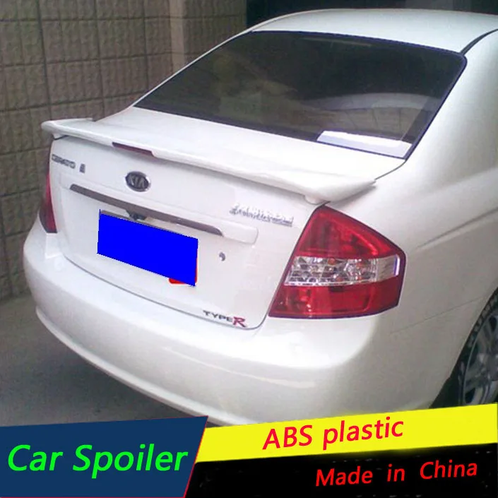 Спойлер с тормозными фонарями для KIA Cerato 2006/07/08/09/10/11/2012 спойлер из АБС пластика