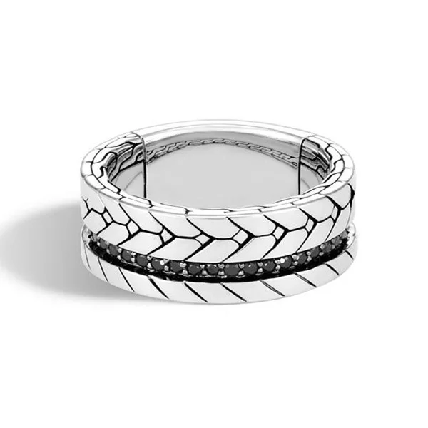 В винтажном стиле Классические шины черный CZ Обручальные кольца для мужчин и