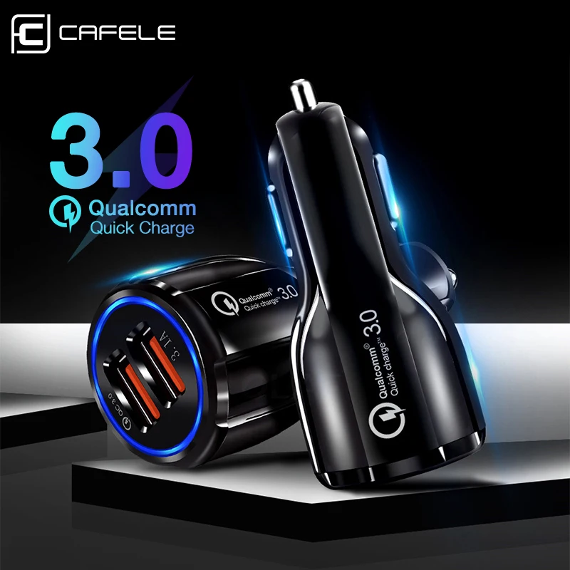 Cafele автомобильное зарядное устройство для телефона 3.4A Dual USB Автомобильное iPhone 11