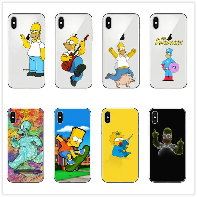 Мягкий чехол для телефона Homer J. Simpson JAY SIMPSON силиконовый Apple iPhone 5 5S SE 6S 6 7 8 Plus X XR XS MAX