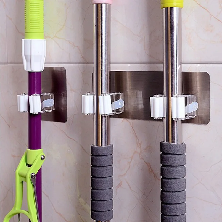 Держатель для швабры без зажим пробивки крючок настенный держатель бумажного