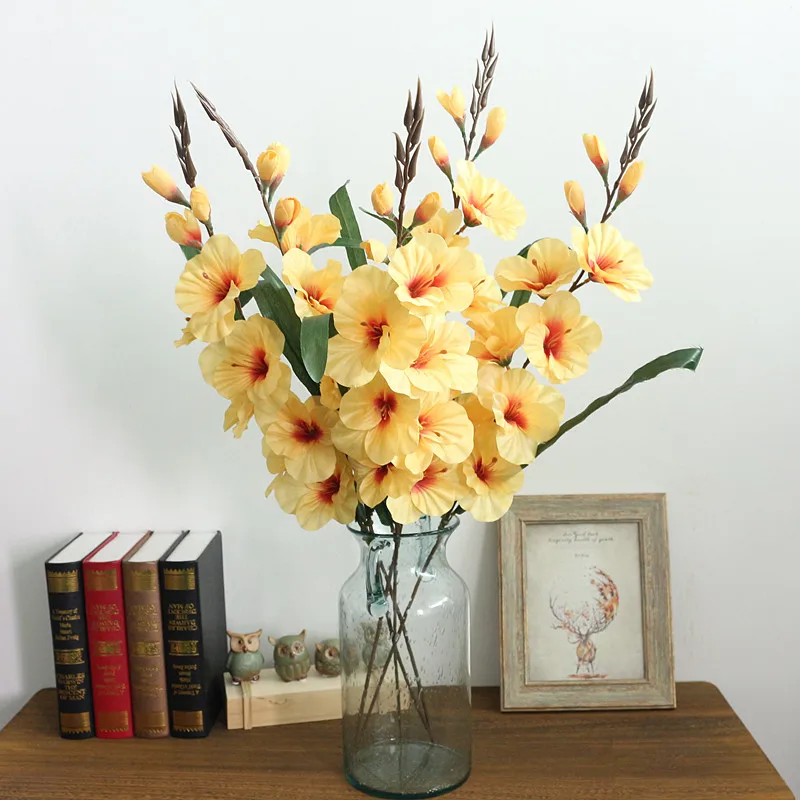 Flone 75 см искусственные цветы Орхидея для свадьбы домашний декор аксессуары