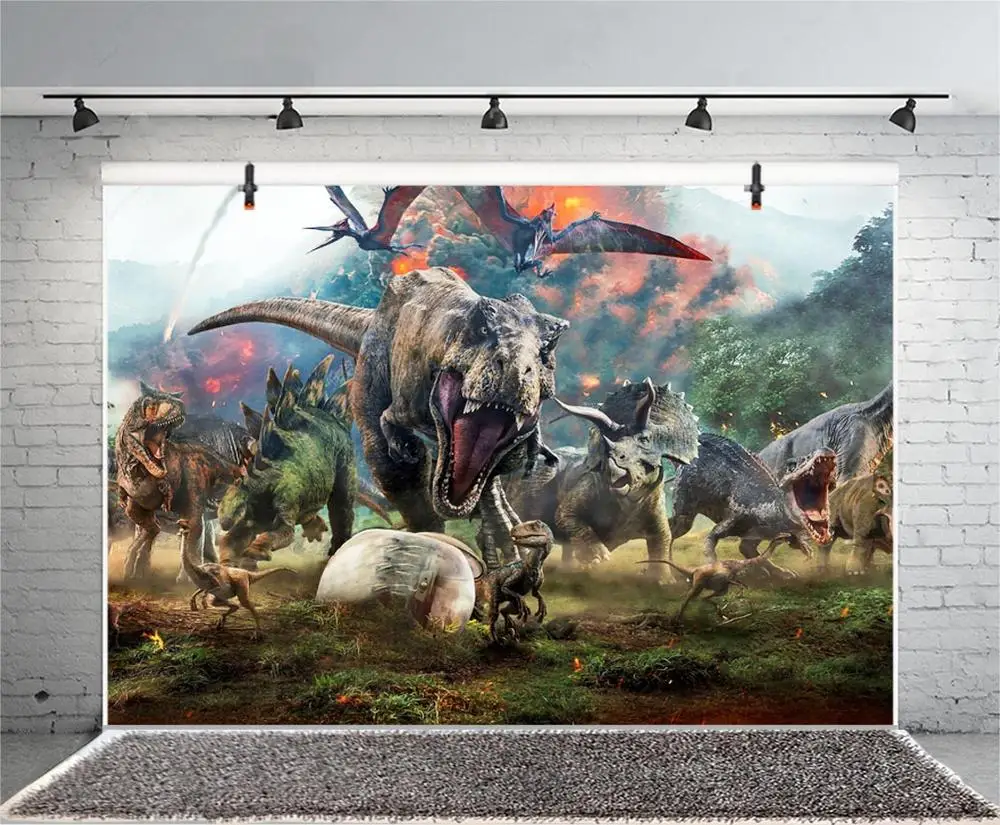 Динозавр тираннозавр Рекса фото фон Вечерние Декорации для фотостудии реквизит
