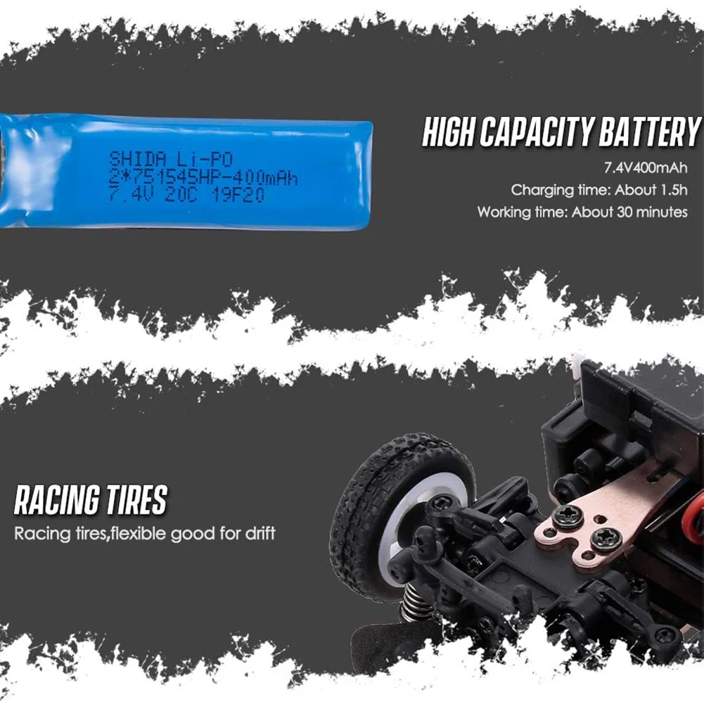 

Newly K989 1:28 Full Scale RC Car High Speed Racing Car 2.4GHz Remote Control Toy Model Car for Kids Outdoor