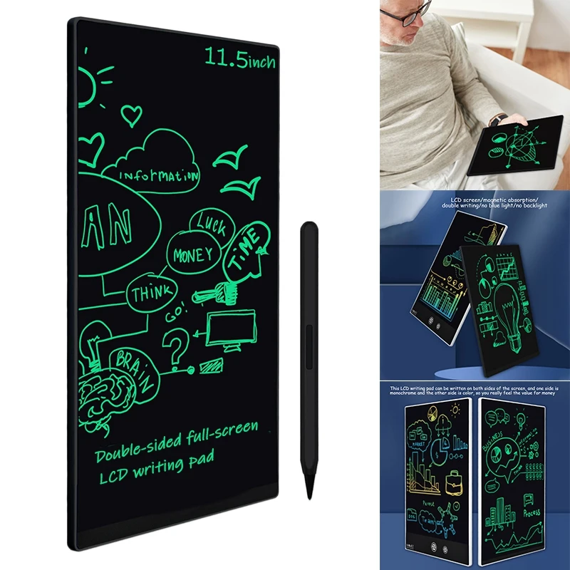 

11.5 Inch Colorful Ultrathin Full Screen LCD Writing Tablet Built-in Magnets Innovative Drawing Pad Memo Board