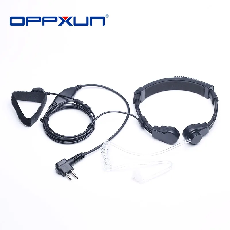 

Hot 2-Pin Throat Microphone Mic Earpiece Headset PTT for Motorola Radio Walkie Talkie CP040 CP140 CP180 CP185 CP200 EP450 GP300