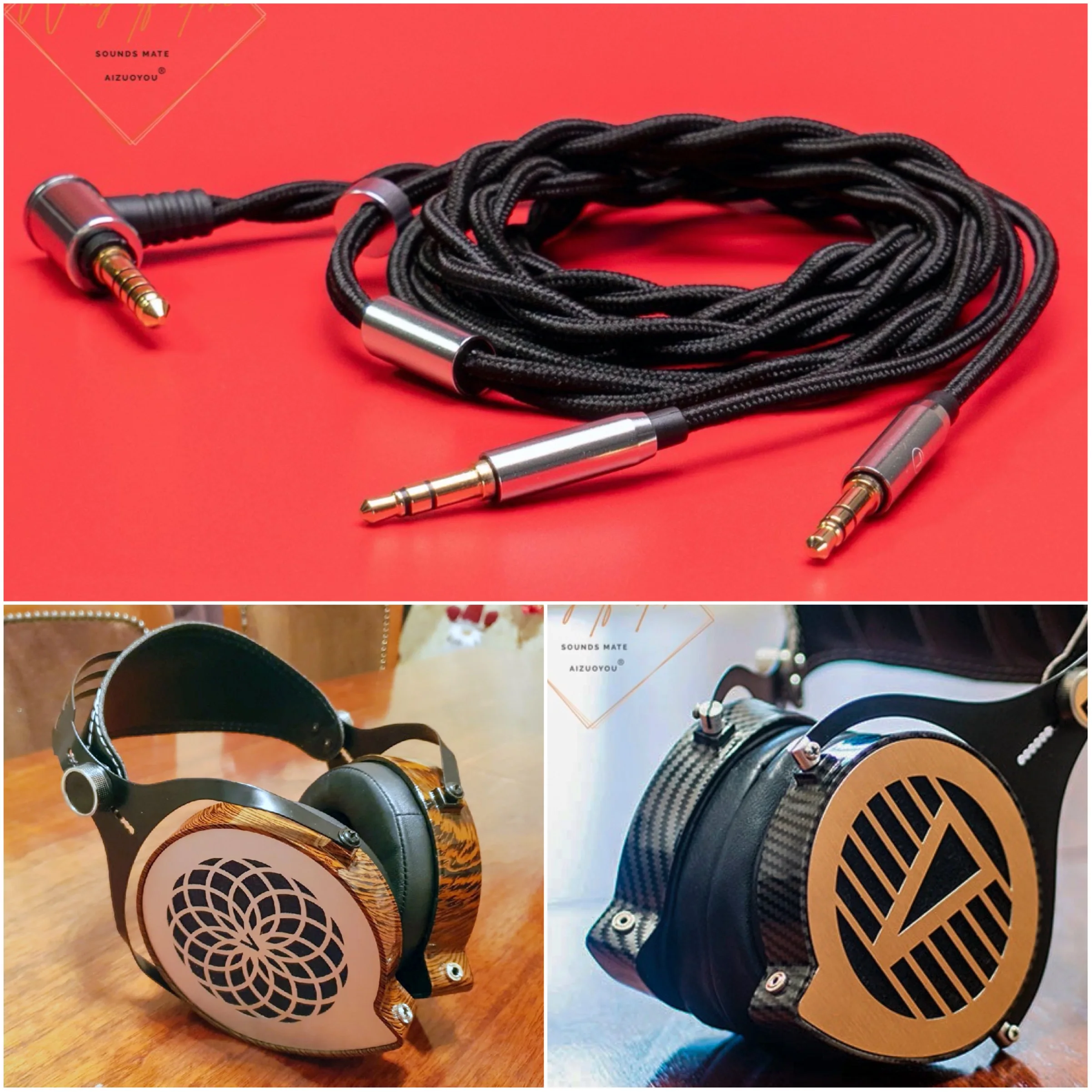 Фото Сбалансированный Hi-Fi аудиокабель для наушников Verum One 1 Mk II 2,5 4,4 мм Trrs Dual 3,5 6,35 мм вилки 4Pin XLR OFC провод линейный шнур №1