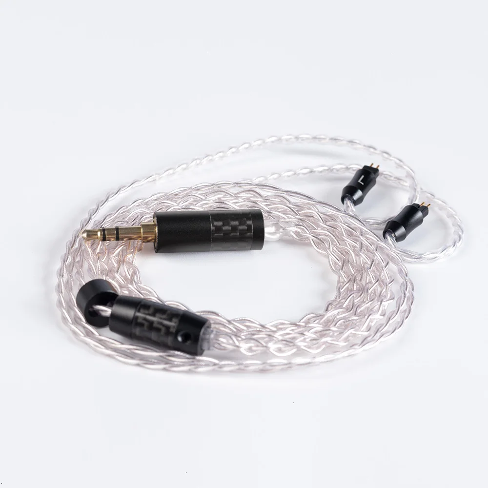 UPOCC Litz 28AWG 7N одиночный Кристальный Медный Серебряный кабель 2,5/3,5/4,4 мм сбалансированный кабель для наушников с MMCX из Тайваня для HQ8 Олово 2