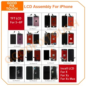 ЖК-дисплей для iPhone Xs Max X 8P 7 P 8 7 Plus 6sP 6s 6 Plus 6 P 5 5s 5sE 5C XsMax, ЖК-дисплей с сенсорным экраном и дигитайзером в сборе