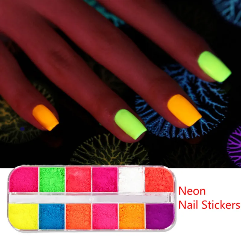 12 Цветов неоновые тени для век палитра набор голографический Пигмент Тени