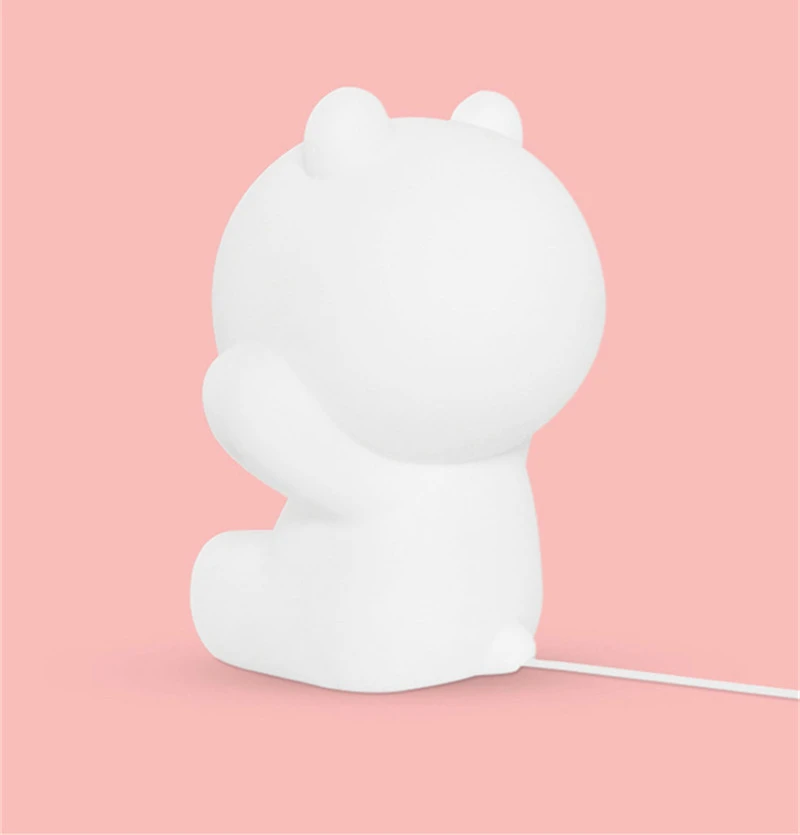 

Silicone Night Light USB Charging Colorful Discoloration Cute Rabbit Pat Lights Sleeping Light Cute Lamp Kids Bedroom Lighting