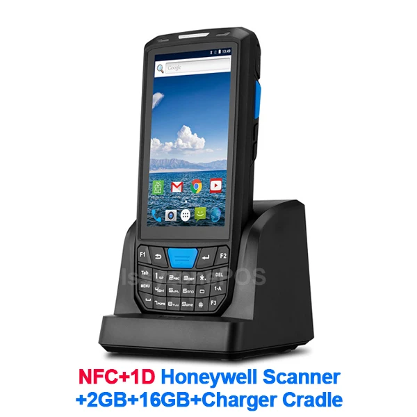 1D nfc cradle ISSYZONEPOS портативный pos-терминал КПК Android 8,1 1D 2D Honeywell сканер штрих-кода 4G NFC считыватель штрих-кодов портативный сборщик данных - Color: 1D nfc cradle