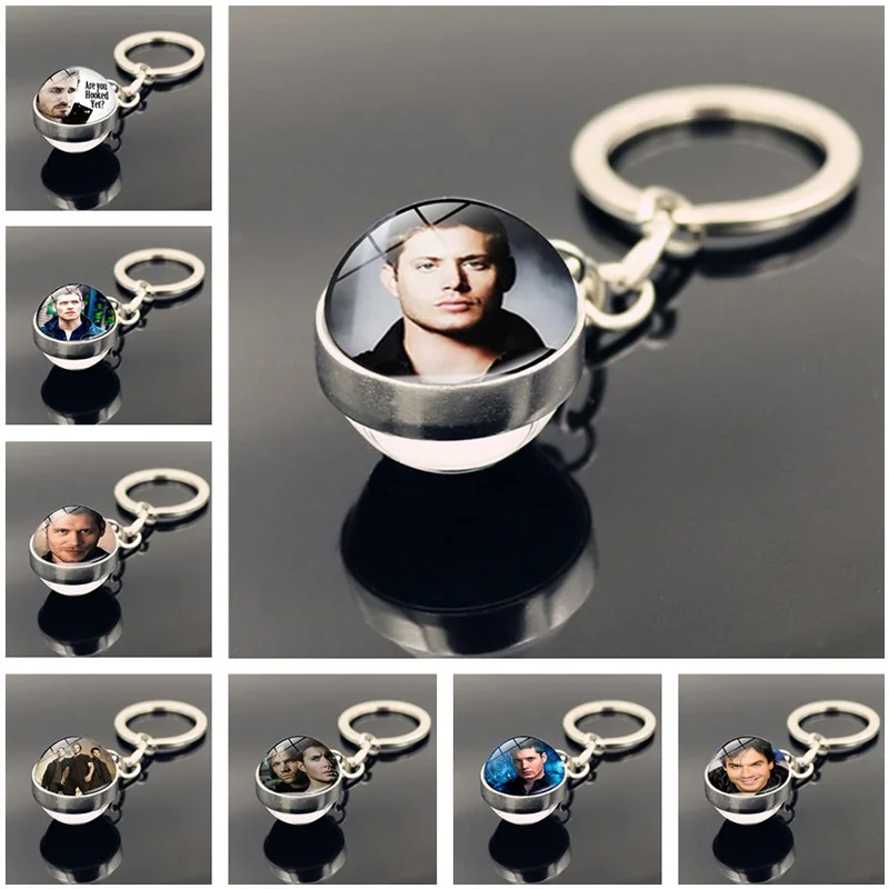 Сверхъестественное кулон &quotДин&quot брелки стимпанк Дин двухстороннее стекло шар