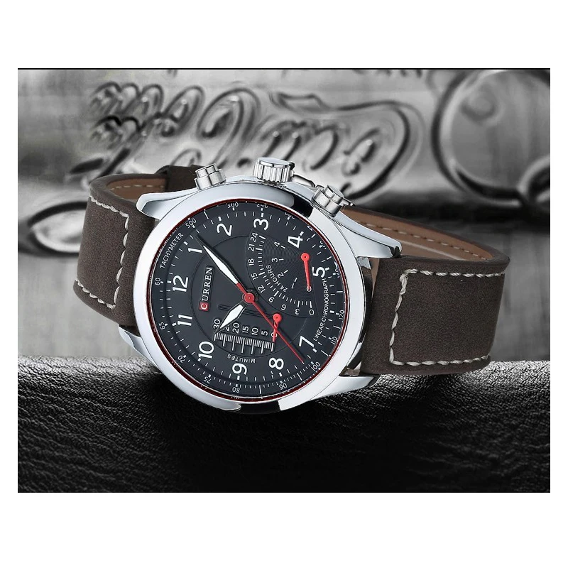 curren hot brand luxury men watches leather strap waterproof sports quartz wristwatch for men watches male clock reloj hombre free global shipping