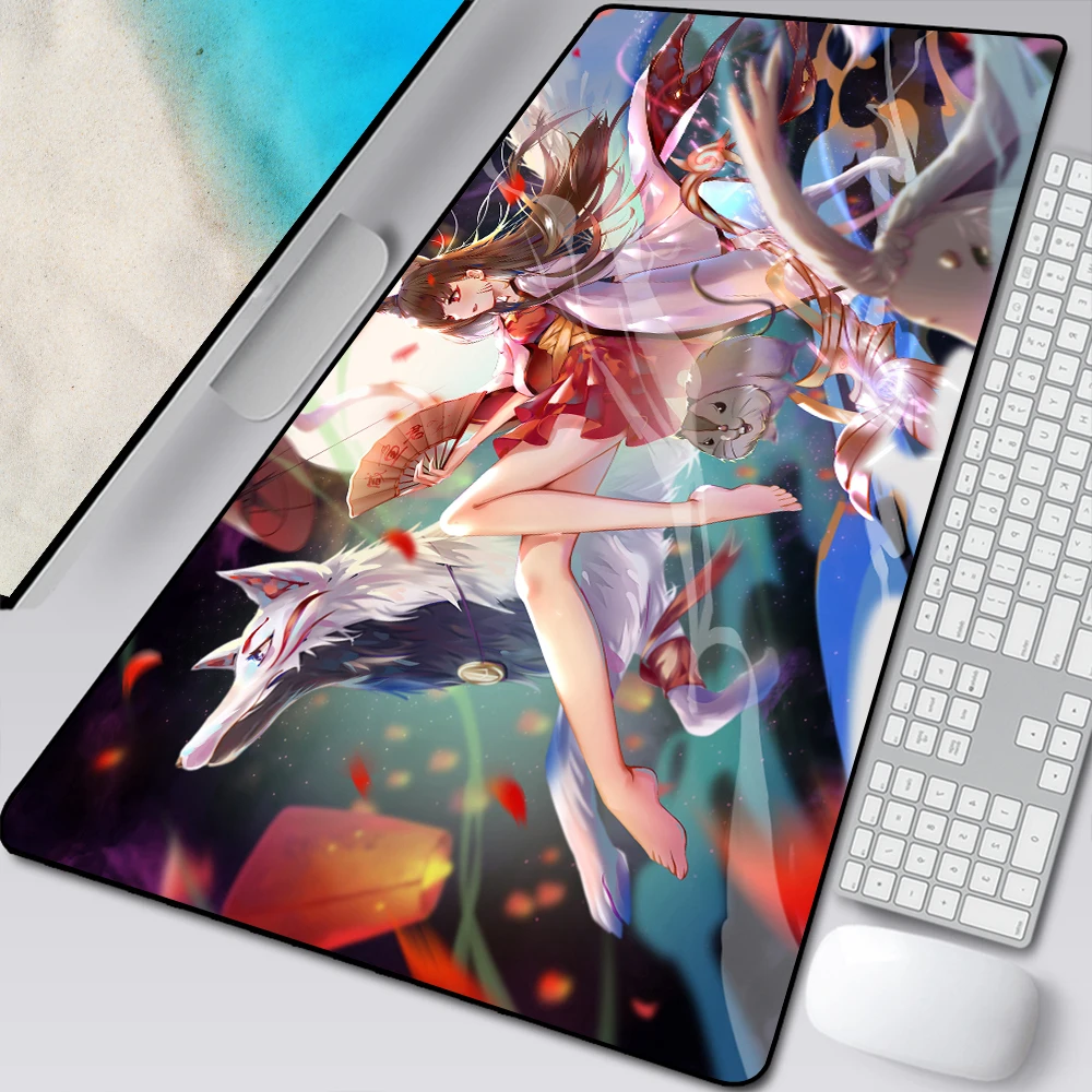 

Onmyoji Mouse Pad Gaming Mousepad Mat 90x40 Gamer Mouse Pad Keyboard Desk Table Carpet Mausepad For Computer Laptop Pad Support