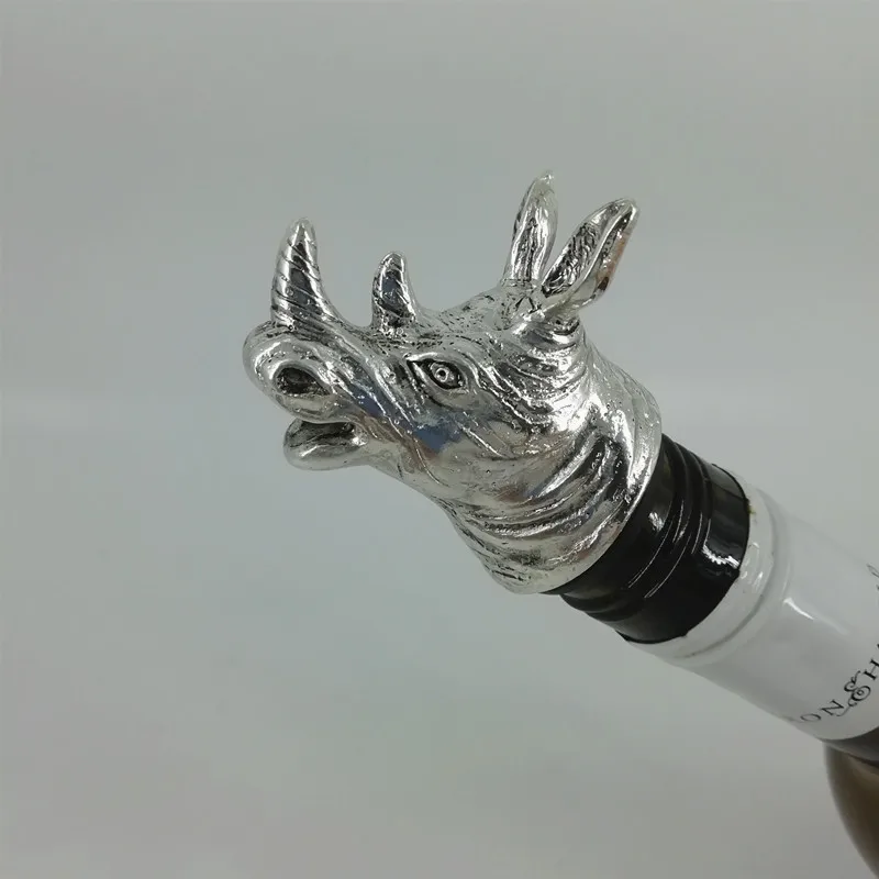 

Винная пробка Rhinoceros, винная пробка из цинкового сплава, инструмент для бармена, аксессуары для вина