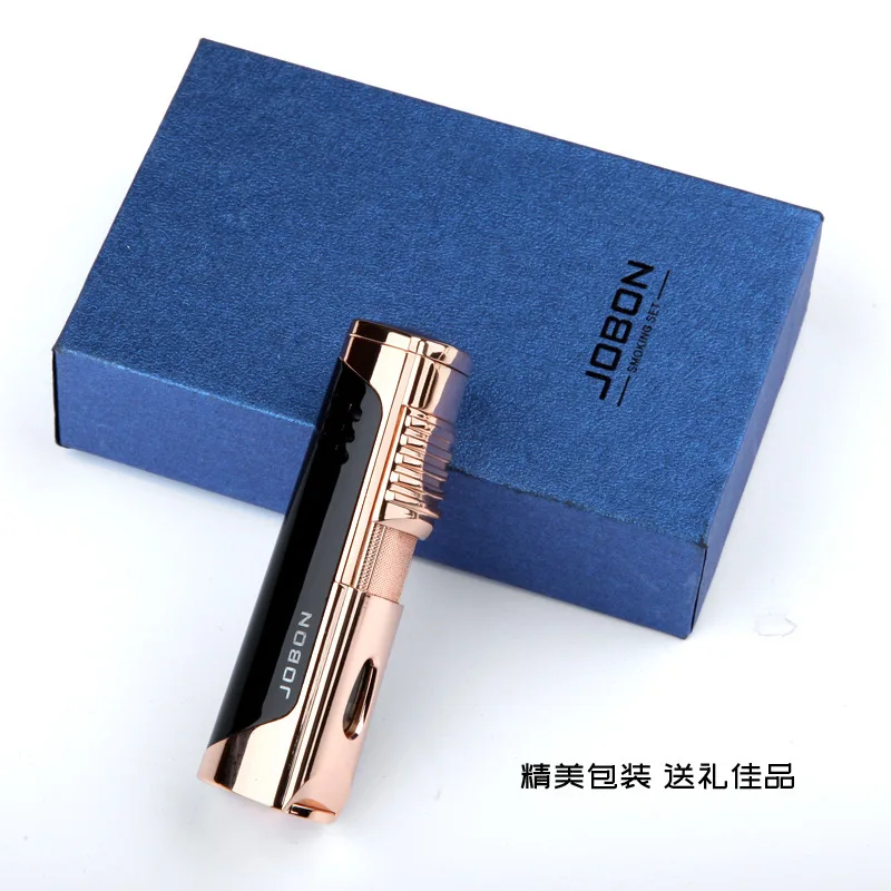 Jobon металлическая Тройная Зажигалка для газовых окон 1 и 3 Jet Gas Cigar Three Turbo