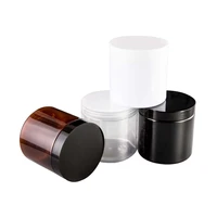 wholesale 100pcs food grade 100g 120g 150g 200g 250g amber clear pet plastic jar with aluminum plastic screw cap