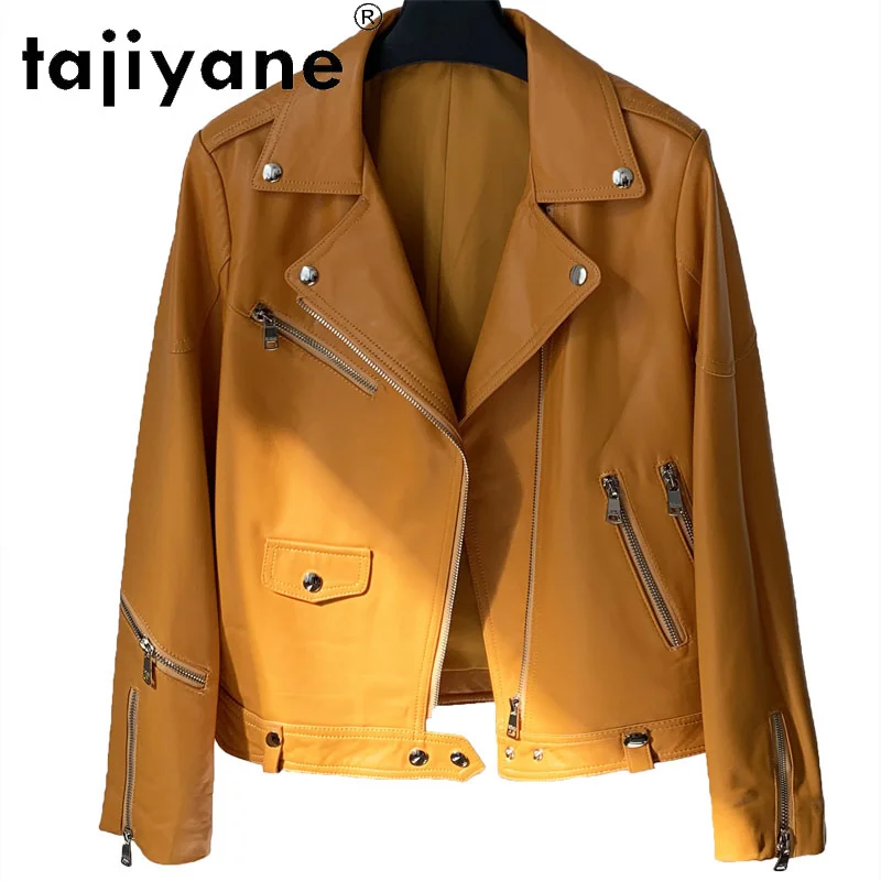 High Real Quality Sheepskin Jacket Women Korean Autumn Clothes Women's Genuine Leather Coats New Mujer Chaqueta TN2038