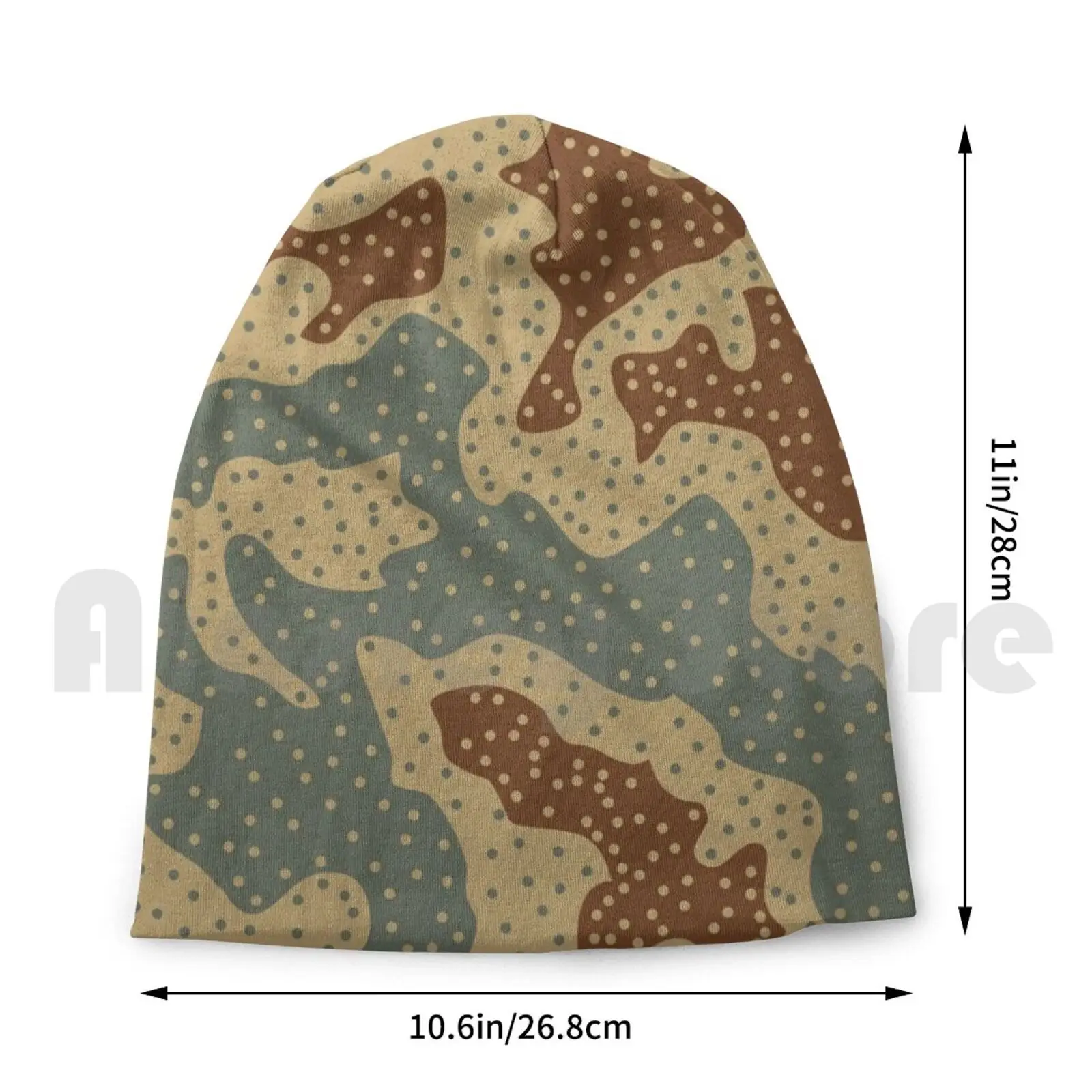 Шапка-свитер Panther Ambush в камуфляжном стиле с удобной вязкой и военным рисунком танков времен Второй Мировой войны.