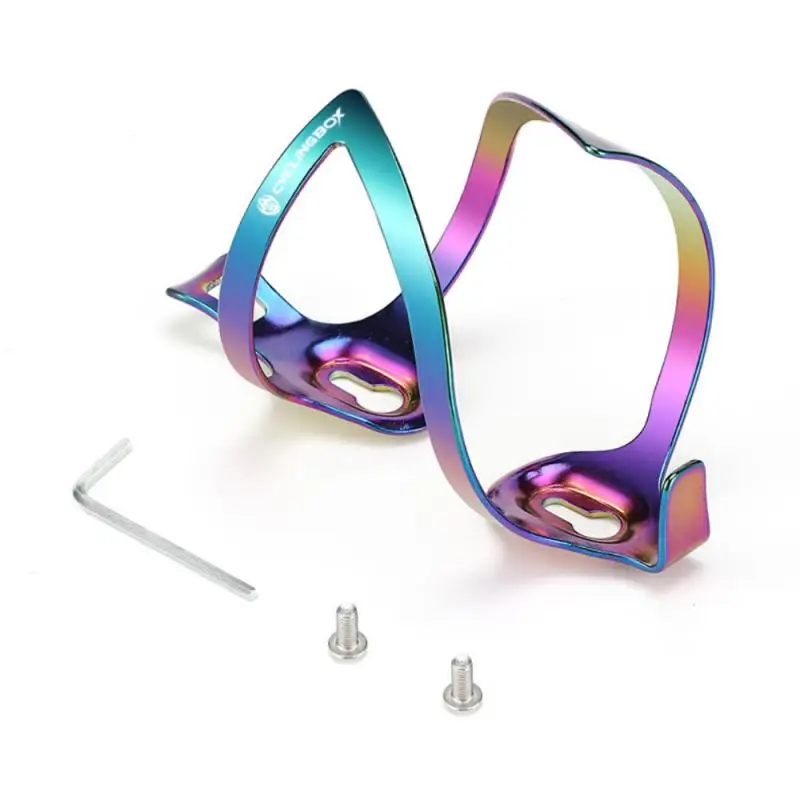 

Bicycle Bottle Cages Cycling Bike Aluminum Alloy Lightweight Drink Water Bottle Rack Riding Colorful Bicycle Water Kettle Holder