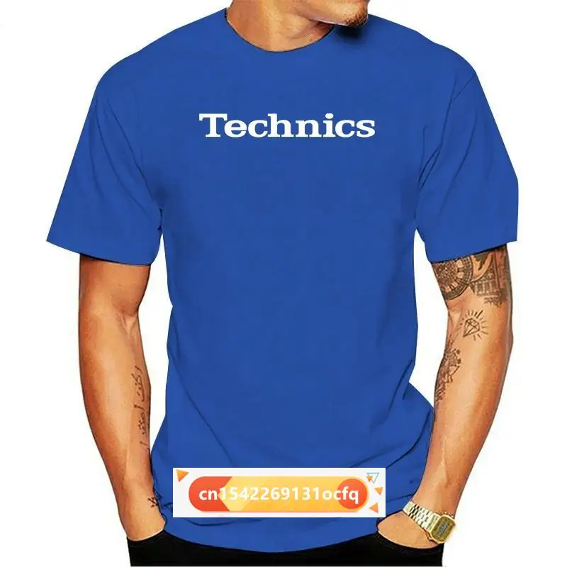 

TECHNICS Logo T-Shirt DJ Djing Turntable Music Equipment EDM Party Headphone Tee