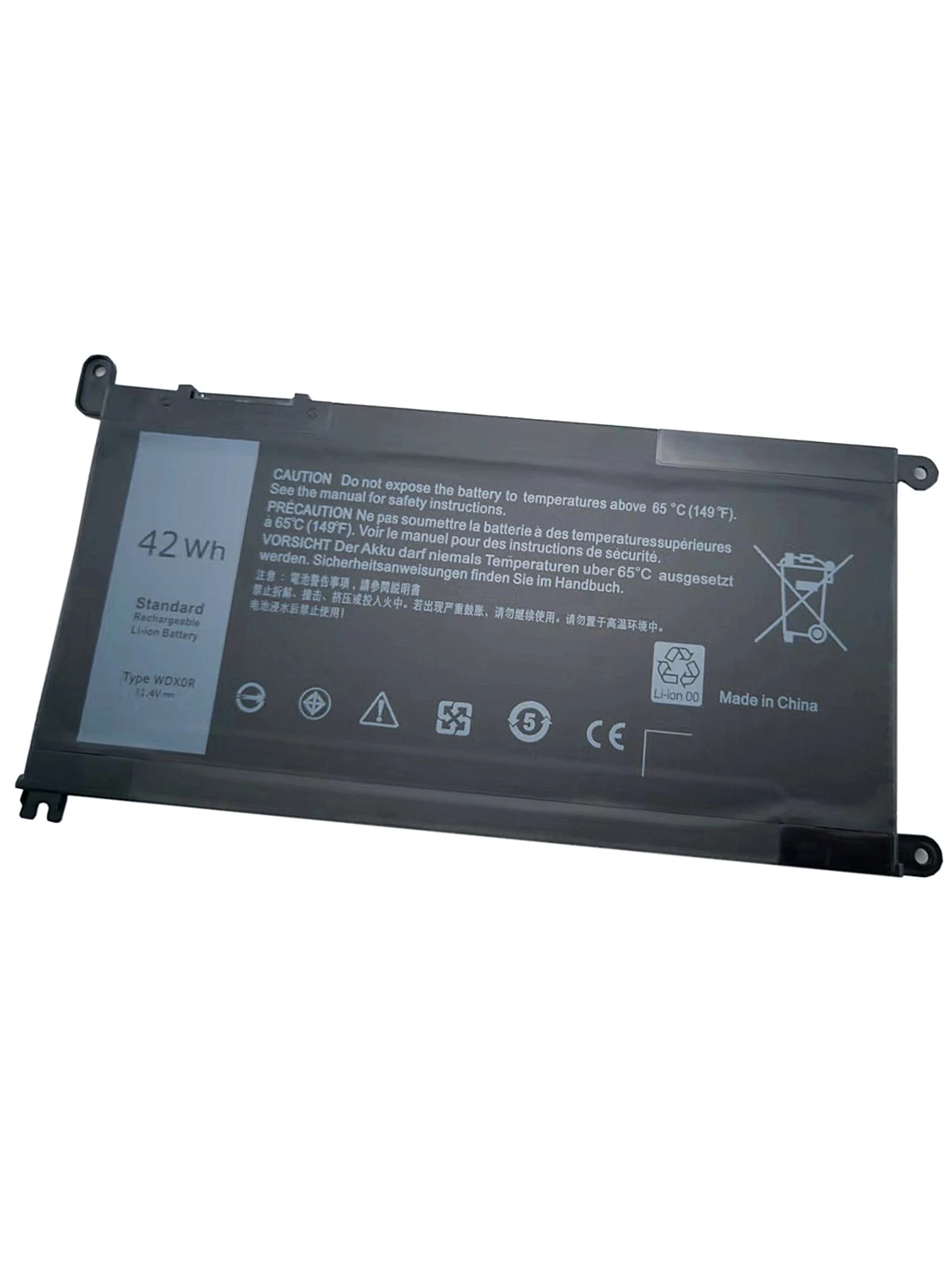 Аккумулятор для ноутбука Dell WDXOR Inspiron 13 5000 5368 5378 14 7368 7000 7560 7460 5567 T2JX4 3CRH3 42wh |
