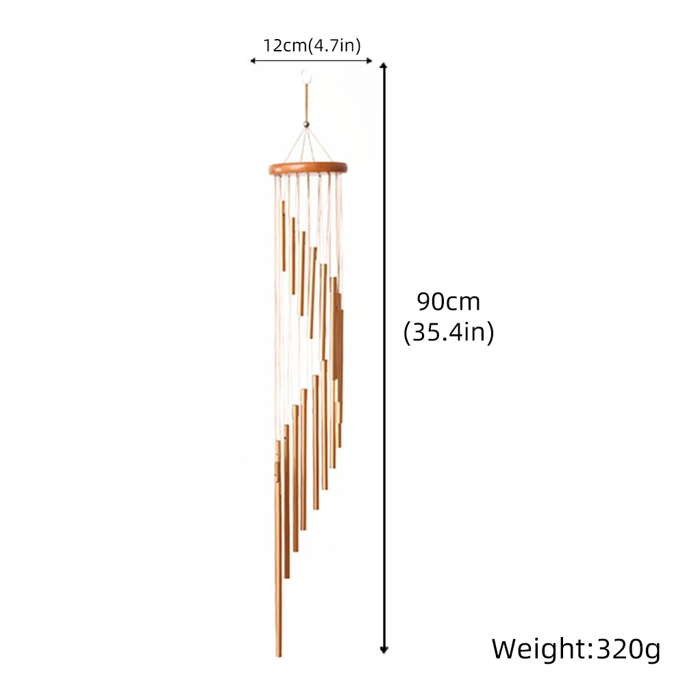 

Nordic Decor Wind Chimes Metal 18 Tubes Wind Bells Nordic Classic Handmade Ornament Garden Patio Wall Hanging Home Decor