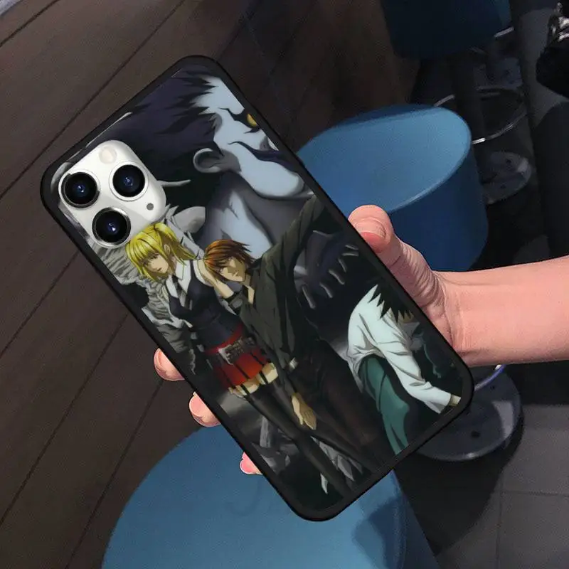 

Death Note anime comic Ryuk kira Phone Case for iPhone 11 12 pro XS MAX 8 7 6 6S Plus X 5S SE 2020 XR soft Shell Cover Funda