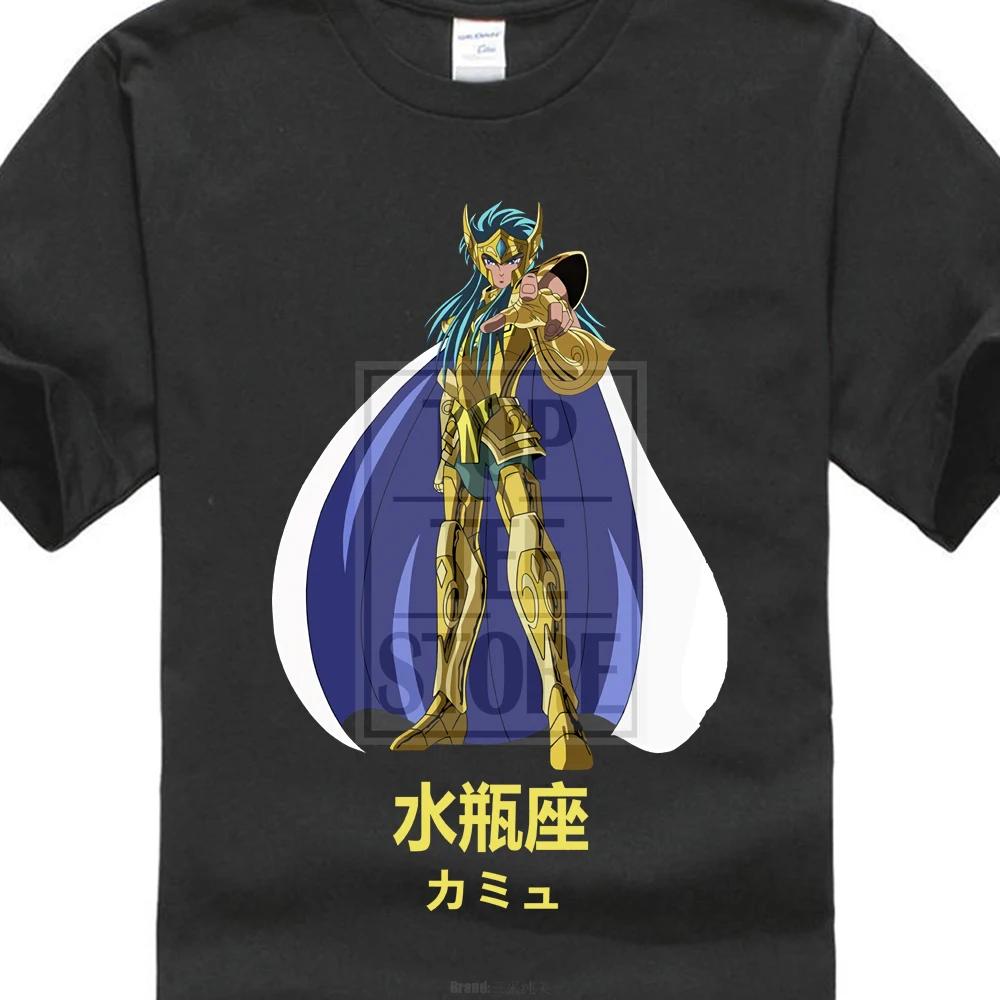 Святая Сейя мистическая одежда Водолей 3 Классический Аниме Манга футболка