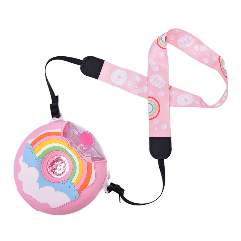 Шикарная мультяшная бутылка для воды малыша пончик силиконовый чайник с